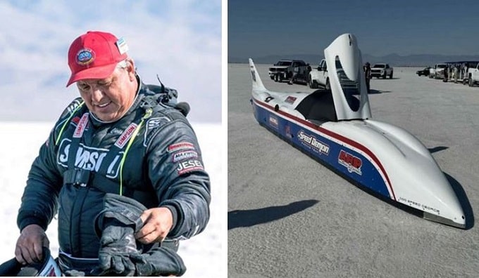 Chris Raschke muore a 60 anni a 450 km/h durante il tentativo di record di velocità [VIDEO]
