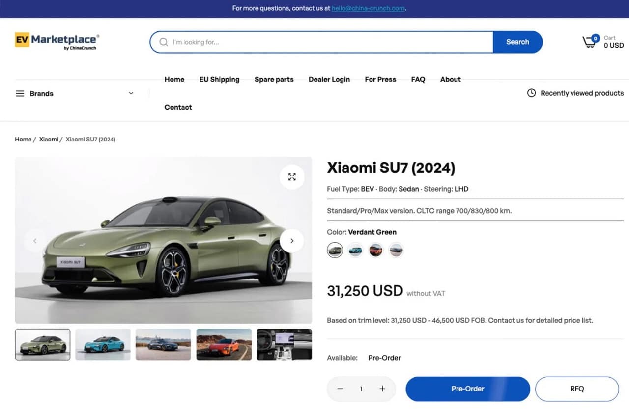 Auto cinesi a prezzi stracciati in Europa con un clic? Tutto quello che c’è da sapere su EV Marketplace