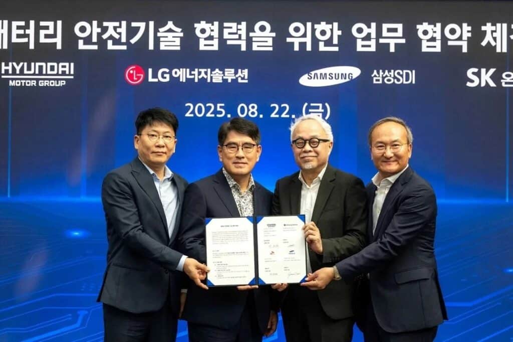 Hyundai: storica alleanza con LG, Samsung, e SK On per migliorare la sicurezza delle batterie