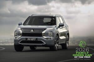 Mitsubishi Outlander nominata Family Green Car of the Year 2026