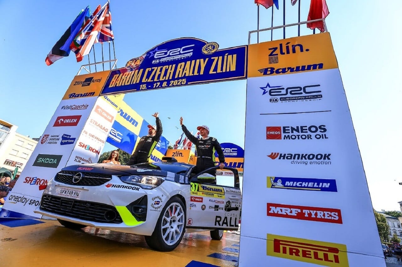 Opel trionfa nel Campionato Europeo Rally Junior con Calle Carlberg
