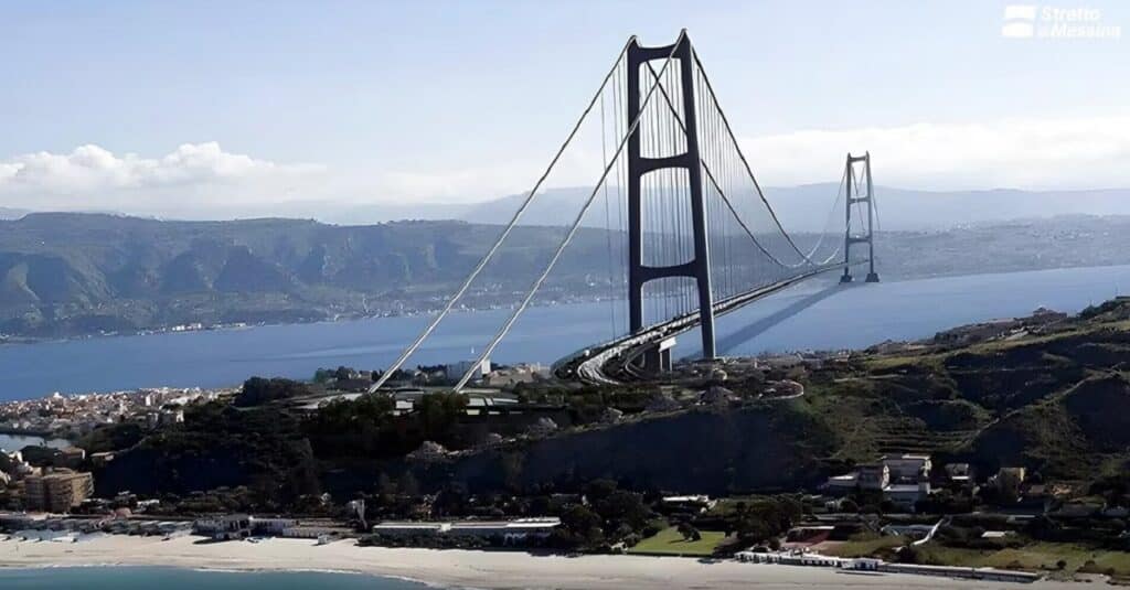 Ponte sullo Stretto: sarà lungo oltre 3 km, largo 60 metri e a doppio binario