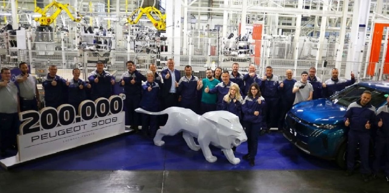 Peugeot 3008: oltre 200.000 unità prodotte presso lo stabilimento di Sochaux