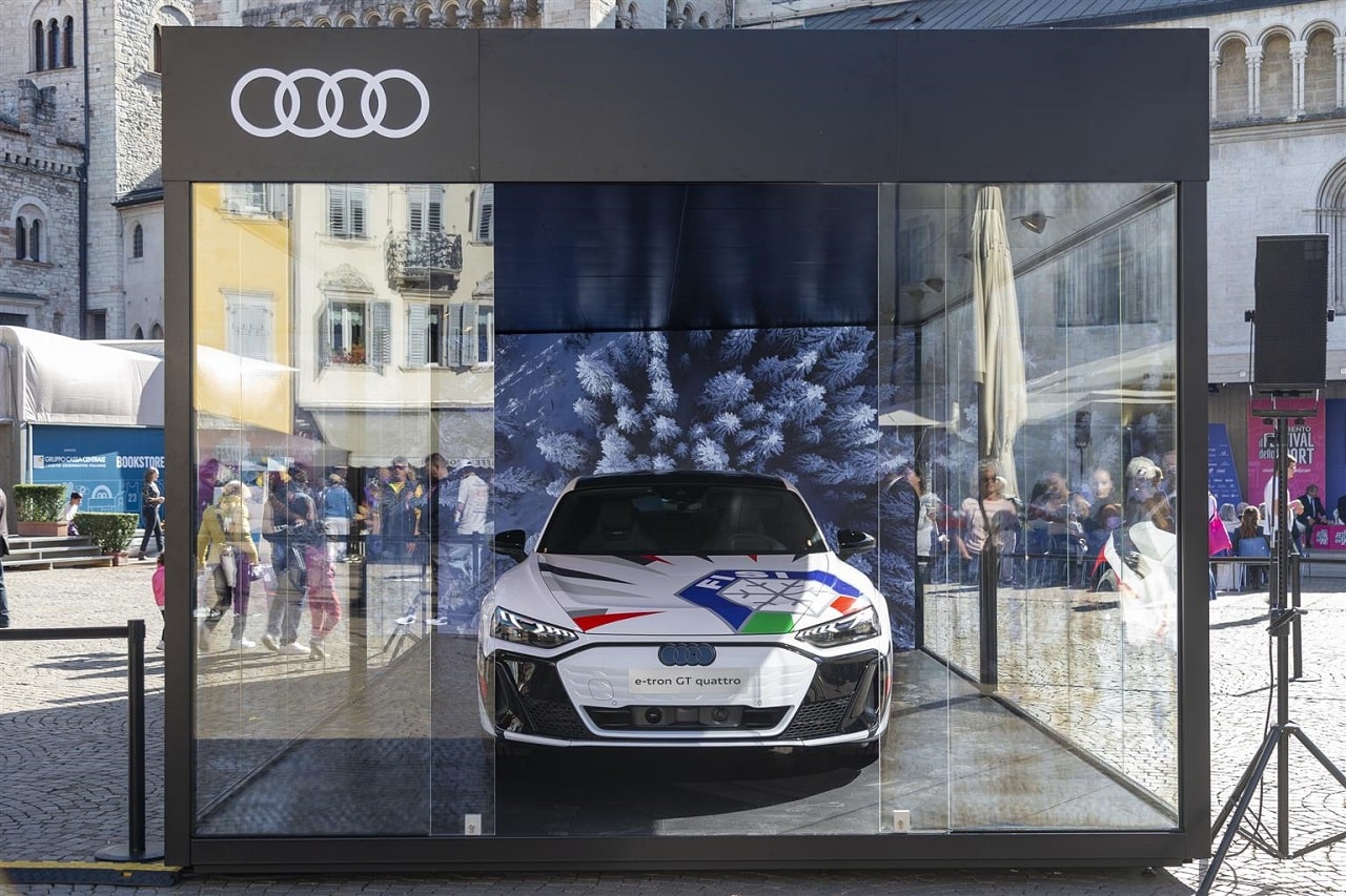 Audi e-tron GT quattro: al Festival dello Sport di Trento nell’inedita livrea FISI