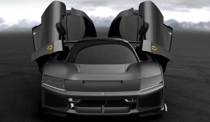 Zlatan Ibrahimovic festeggia i 44 anni con una Ferrari F80 personalizzata total black