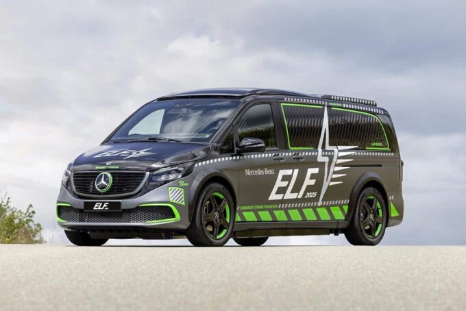 Mercedes ELF: il van sperimentale che rivoluziona la ricarica dei veicoli elettrici [FOTO]