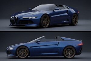 Nuova Alfa Romeo RZ: design audace e heritage del Biscione per l’ipotetica futura versione [RENDER]