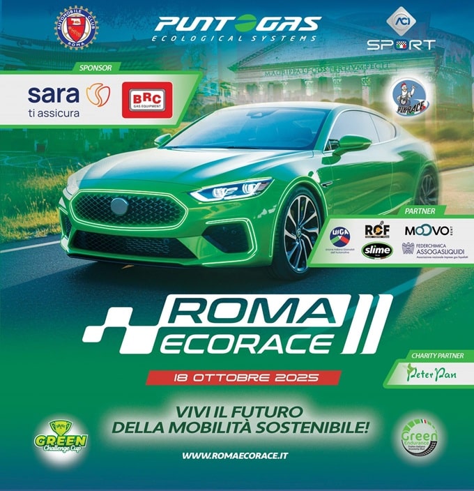Roma Eco Race 2025: ecco quali veicoli green si sfideranno sabato 18 ottobre nella gara di regolarità
