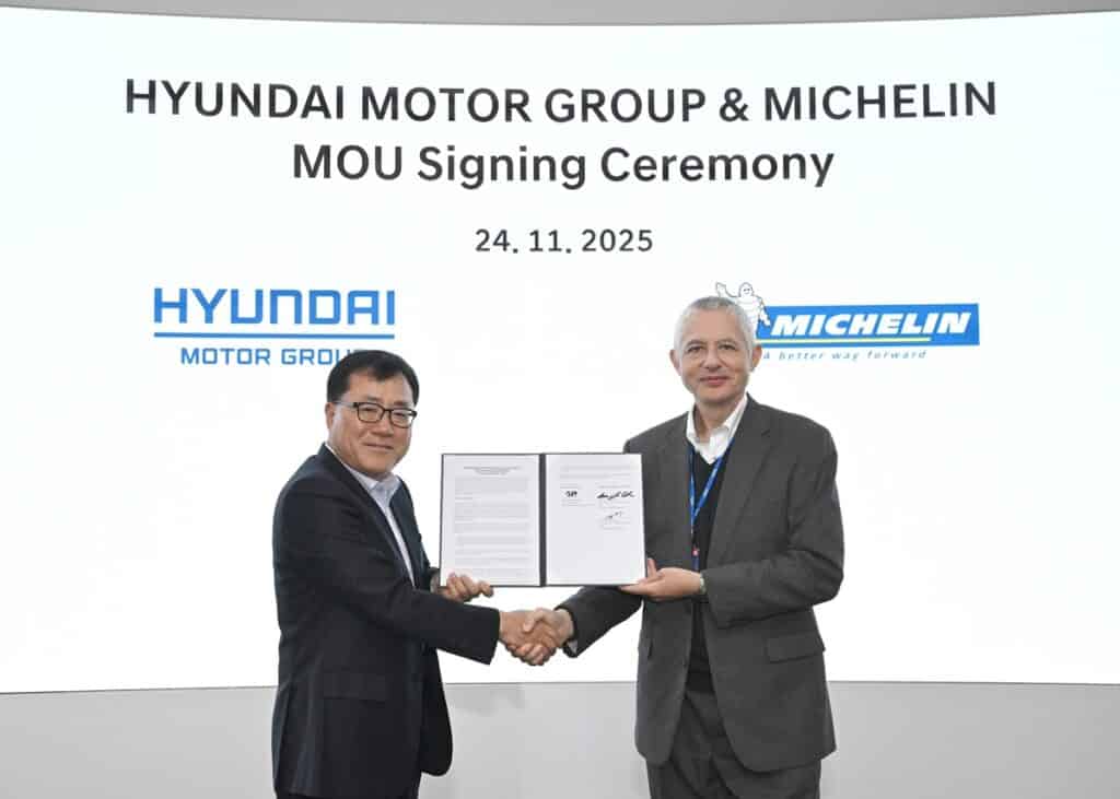Pneumatici del futuro: Hyundai e Michelin rinnovano la collaborazione con un nuovo memorandum