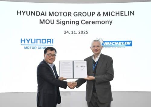 Pneumatici del futuro: Hyundai e Michelin rinnovano la collaborazione con un nuovo memorandum