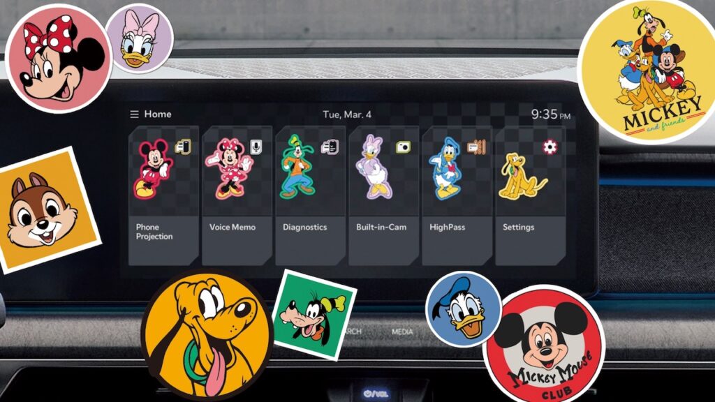 Kia: i personaggi Disney più iconici sull’infotainment dell’auto