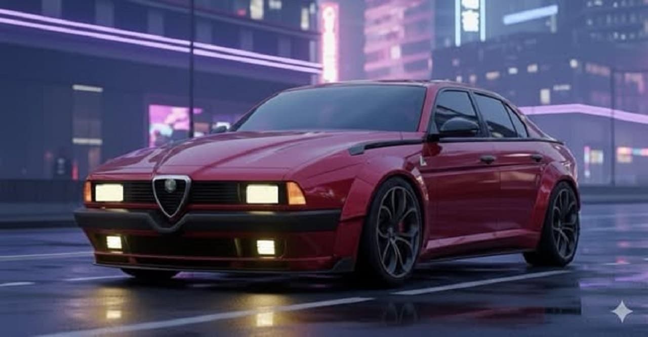 Nuova Alfa Romeo 75: sportività e design italiano senza tempo nel concept digitale [RENDER]