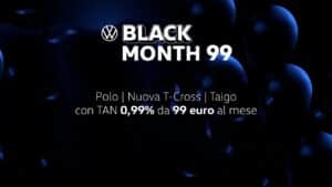 Black Month 99, il Black Friday Volkswagen dura tutto novembre: Polo, Taigo e T-Cross da 99 euro al mese