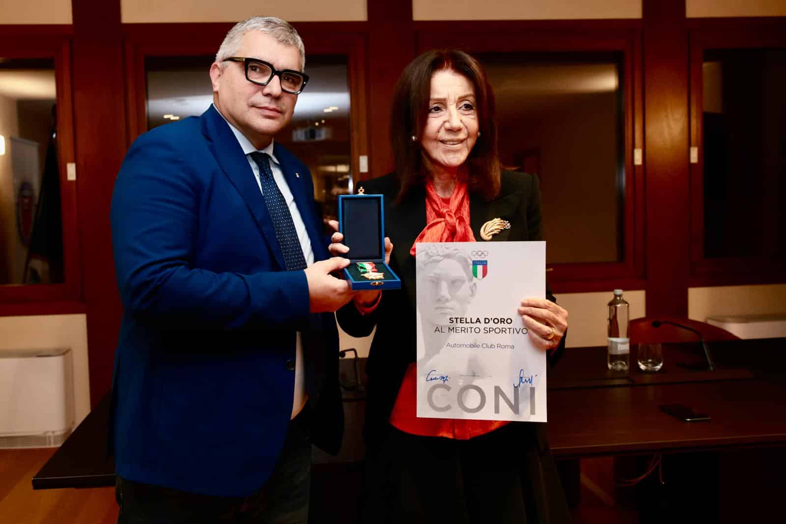 Automobile Club Roma premiato con la Stella d’Oro al Merito Sportivo del CONI
