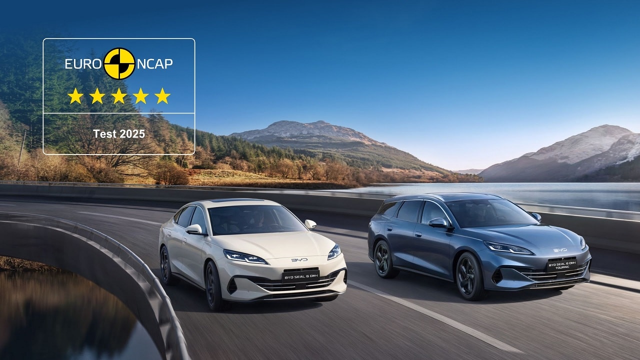 BYD Seal 6 DM-i e Touring conquistano le cinque stelle Euro NCAP