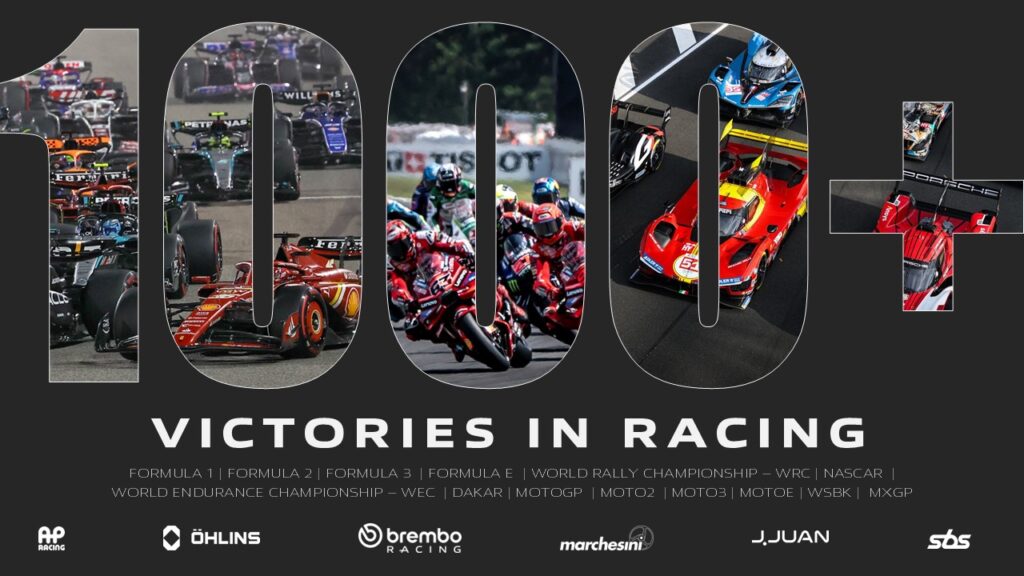 Brembo celebra 50 anni di successi nel Motorsport con oltre 1000 titoli mondiali
