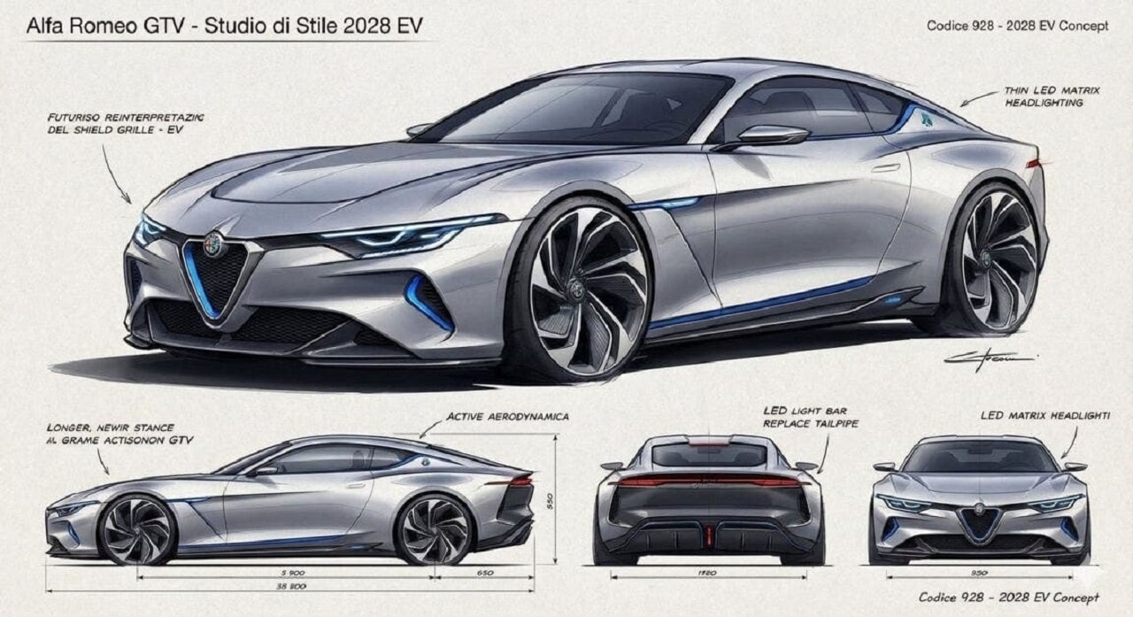 Nuova Alfa Romeo GTV: c’è chi immagina così il suo ritorno [RENDER]