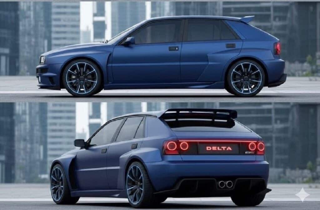 Nuova Lancia Delta Integrale: tra nostalgia e visione futuristica [RENDER]