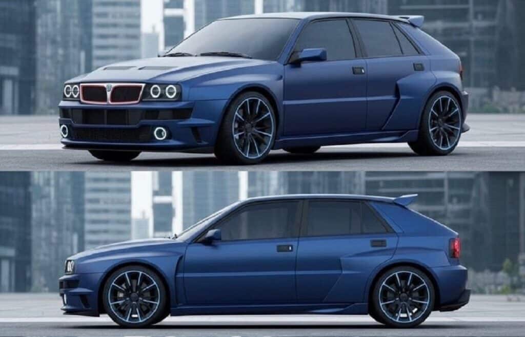 Nuova Lancia Delta Integrale: tra nostalgia e visione futuristica [RENDER]