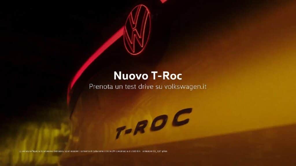 Nuova Volkswagen T-Roc: parte la campagna di teasing “Ready to Rock Again?” su TV, digital e social