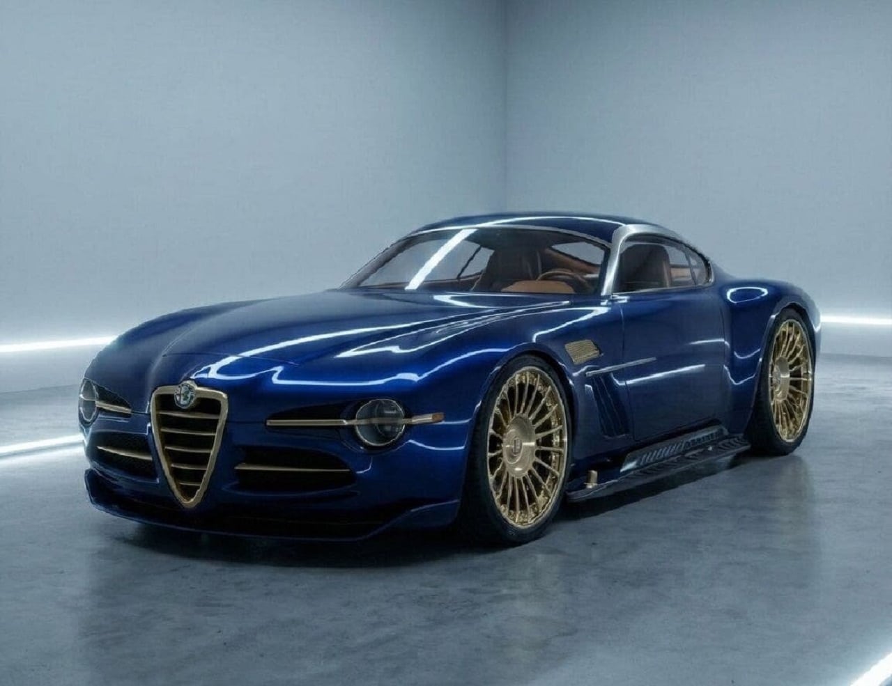 Alfa Romeo Concept Retrò Style: il passato e il futuro si incontrano in una coupè unica [RENDER]