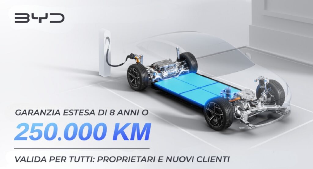 BYD: garanzia di 8 anni o 250.000 km per le sue Blade Battery