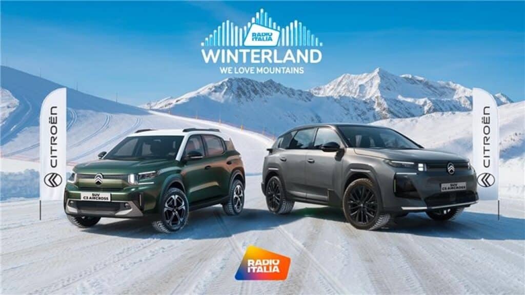 Citroën C3 Aircross e C5 Aircross brillano al Radio Italia Winterland Tour 2026