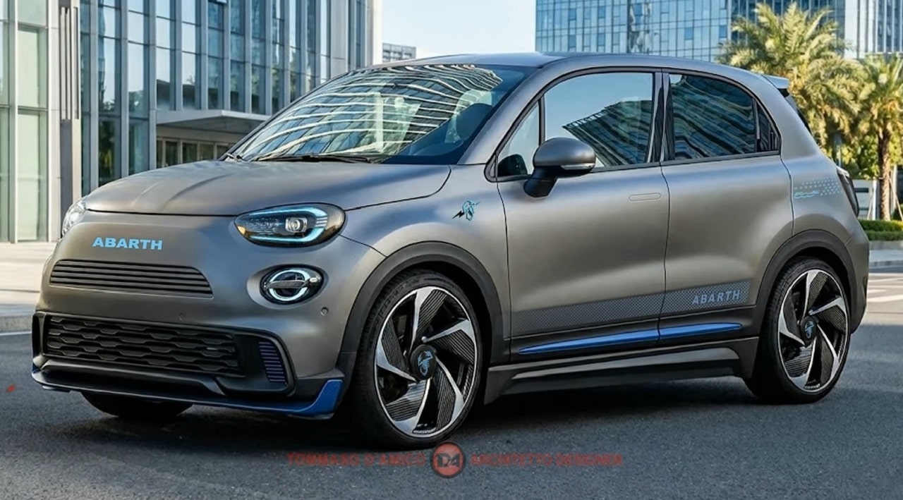 Fiat 500 XL Abarth Concept: il visionario progetto digitale che immagina una city-crossover sportiva [VIDEO RENDER]