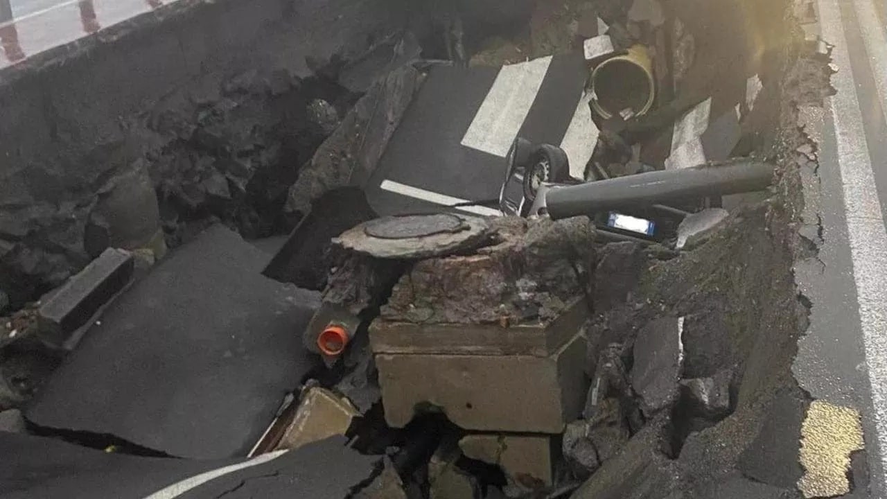 auto in voragine a Santa Teresa di Riva - 20 gennaio 2026