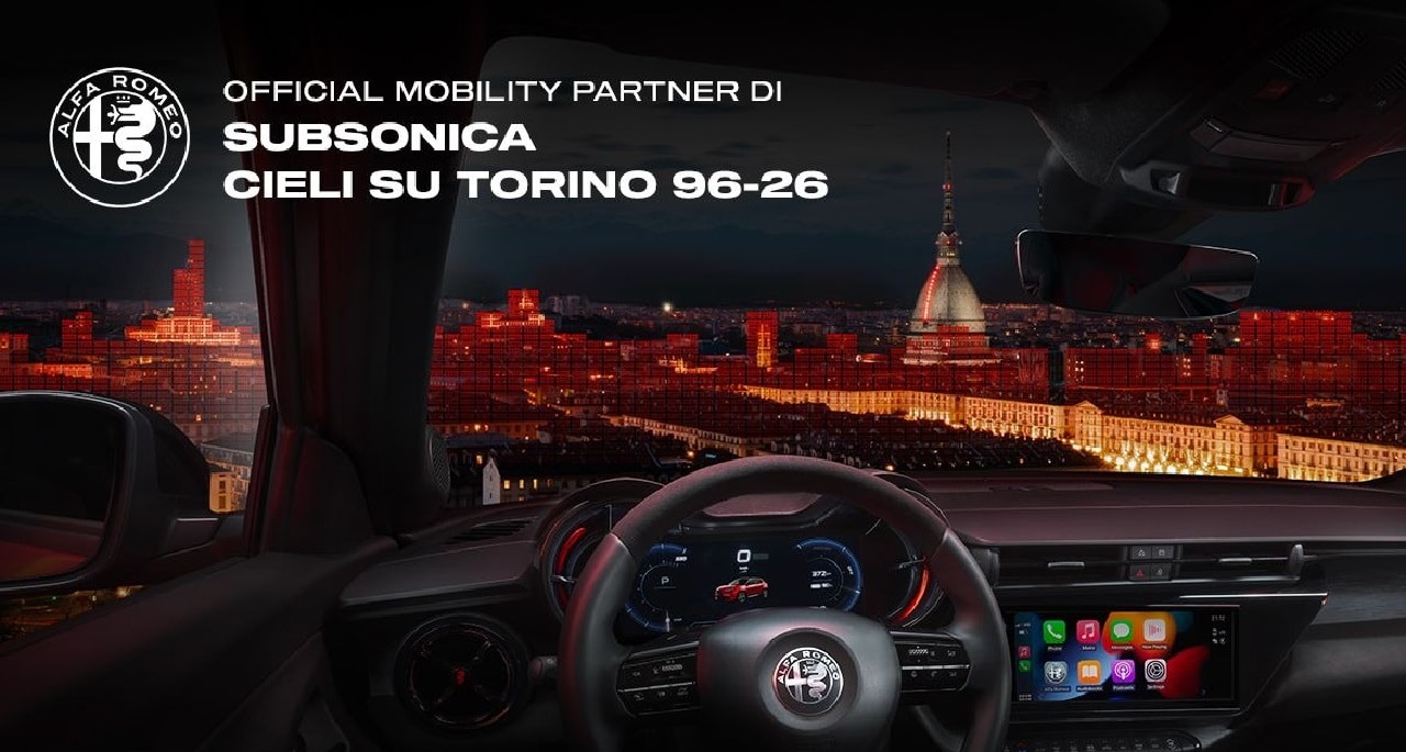 Alfa Romeo Official Mobility Partner dell’intero tour “Cieli su Torino 96 26” dei Subsonica