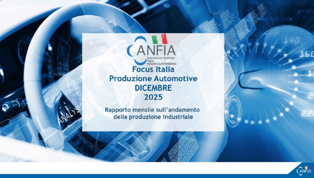 Automotive, dicembre in ripresa (+13,5%) ma il 2025 chiude in forte calo (-10,3%)