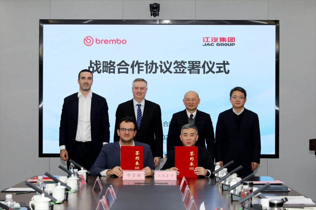 JAC Group e Brembo siglano partnership strategica per la mobilità del futuro