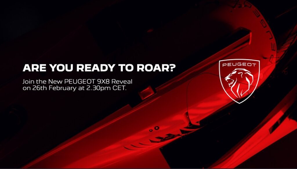 Peugeot 9×8 2026: la nuova livrea sarà svelata il 26 febbraio [VIDEO]