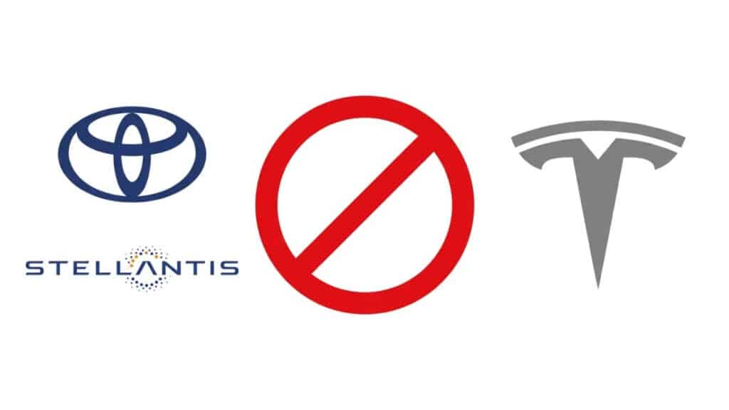Tesla, il maxi-pool emissioni si riduce: fuori Toyota e Stellantis