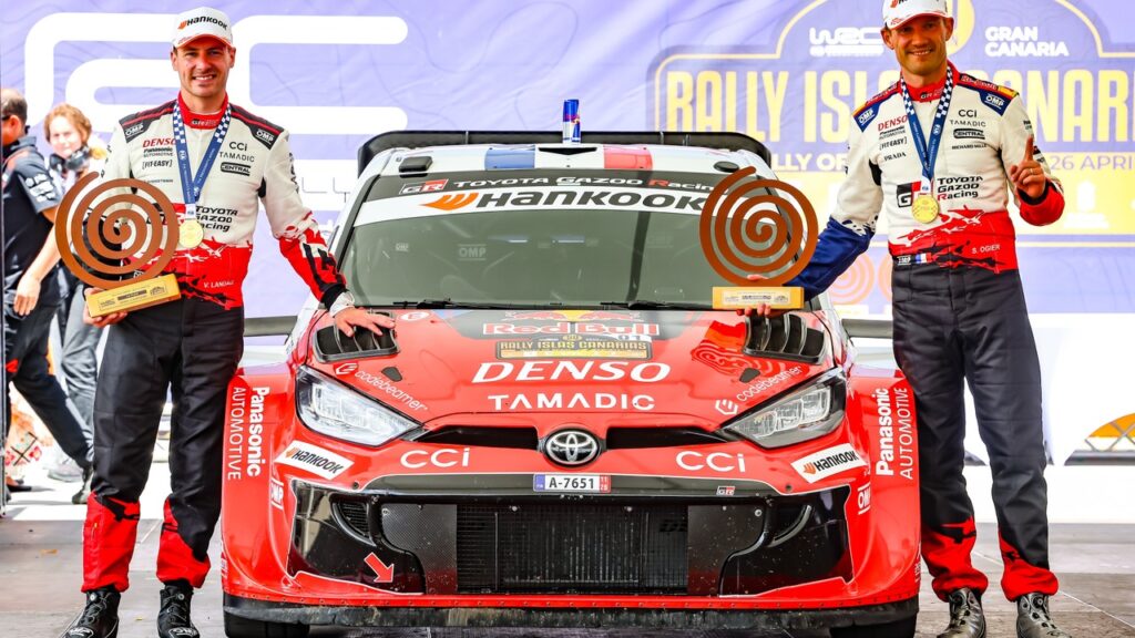 Sébastien Ogier trionfa alle Canarie: Toyota domina con quattro Yaris davanti a tutti