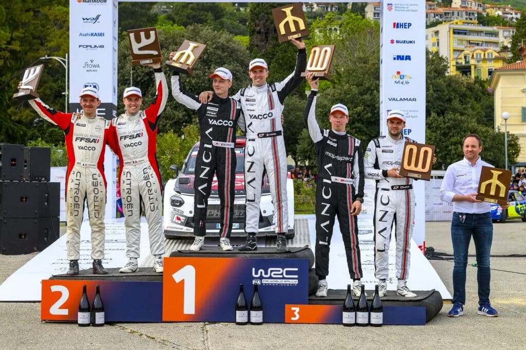 Lancia torna a ruggire nel WRC: prima vittoria nel mondiale in Croazia