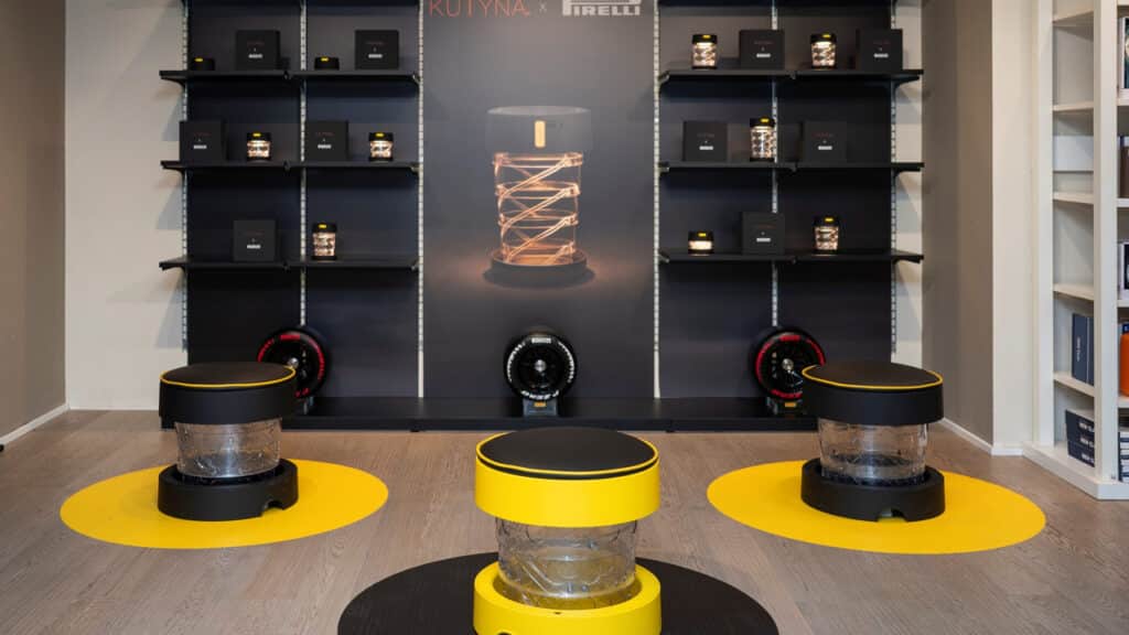 Pirelli Design: alla Milano Design Week debuttano le versioni brandizzate di Kutyna e LaFlaminia