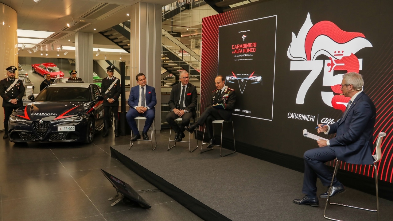 Alfa Romeo: 75 anni di servizio in Italia con i Carabinieri