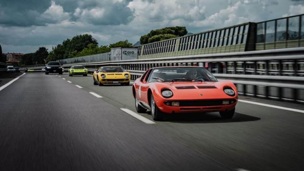 La leggenda della Lamborghini Miura rivive nel Giro Polo Storico 2026
