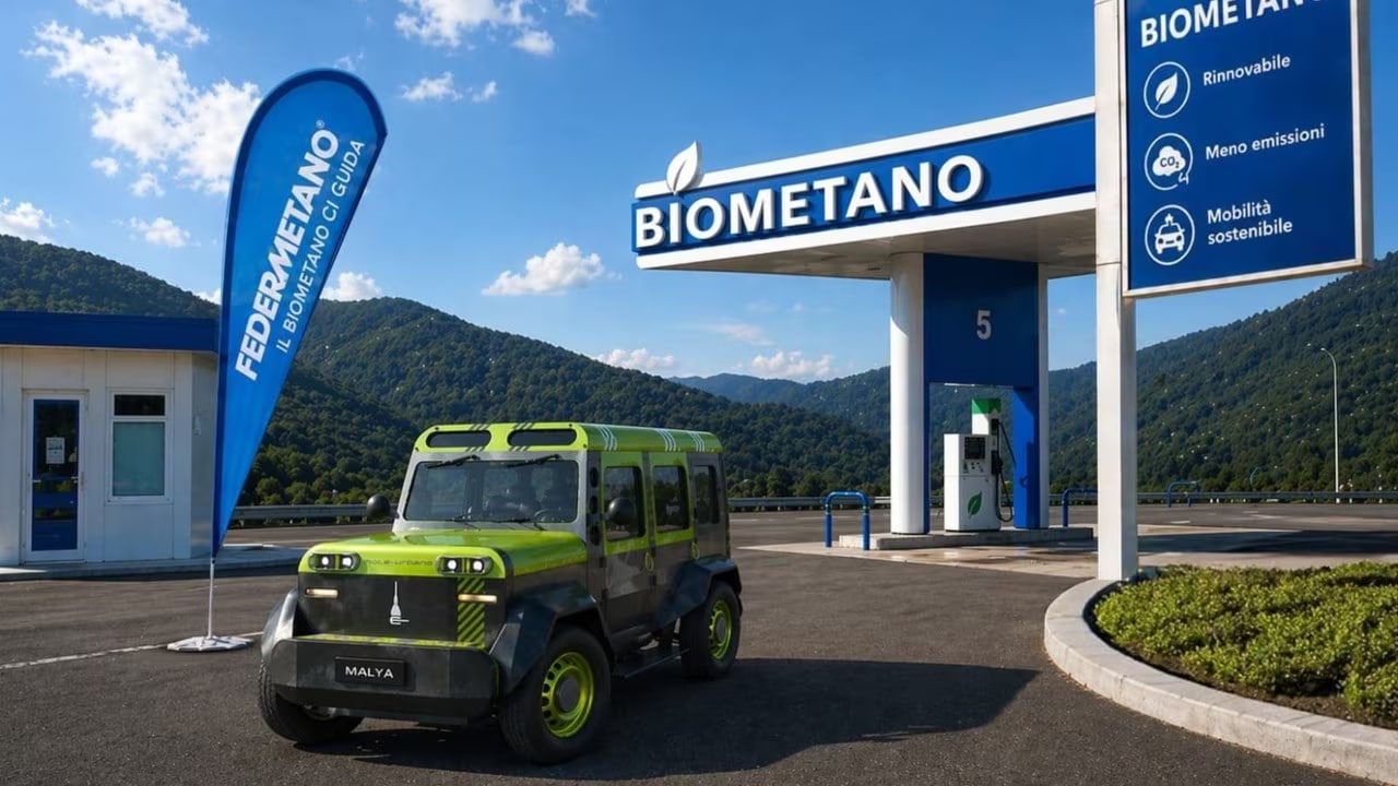 Malya: l’auto elettrica italiana che usa il biometano per aumentare l’autonomia