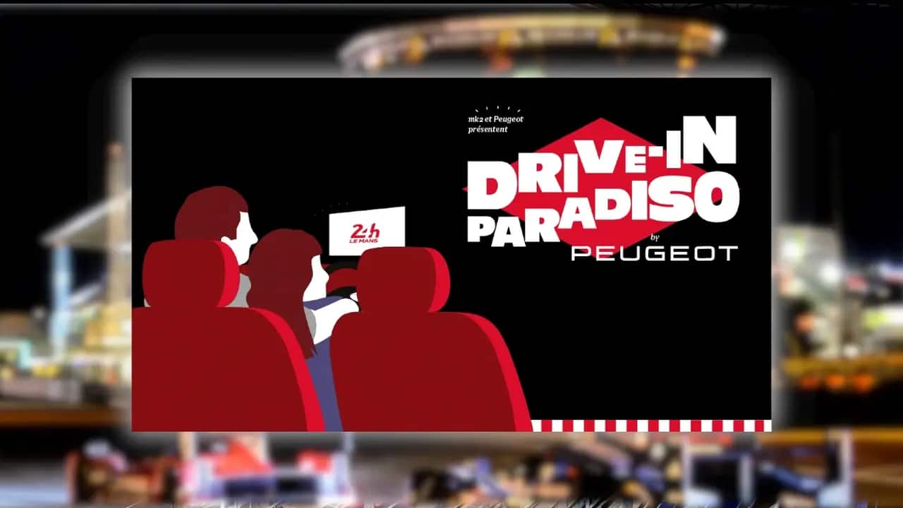 Peugeot porta il cinema dentro Le Mans: nasce il Drive-In Paradiso tra auto iconiche e film cult