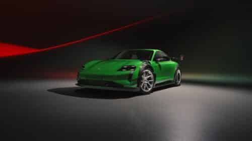 Porsche Taycan Turbo GT con kit Manthey firma il record elettrico al Nurburgring: giro in 6:55,553