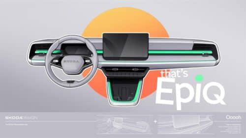Skoda Epiq: prime immagini degli interni in attesa del debutto del 19 maggio