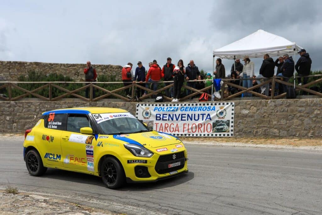 Suzuki Rally Cup 2026: Pellè-Franceschini vincono alla Targa Florio, ma in testa c’è Villardi
