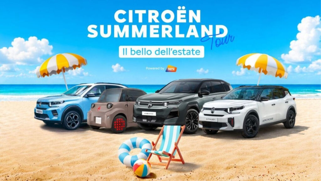Citroen Summerland Tour 2026: date, tappe e test drive sulle spiagge italiane