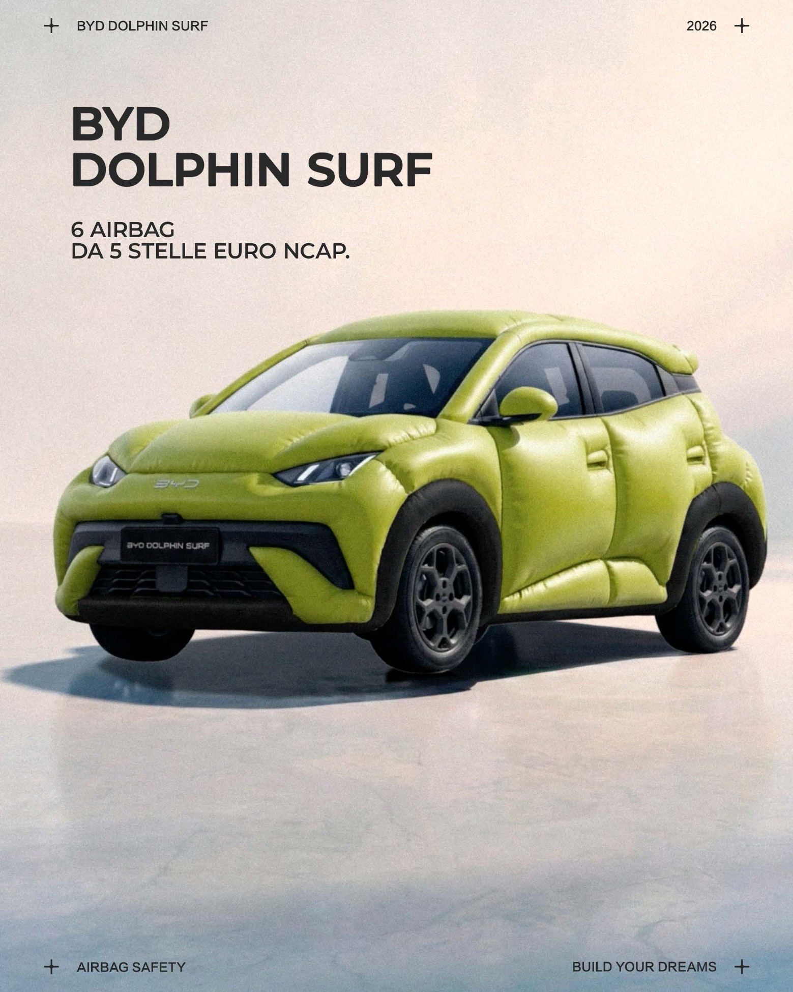 BYD Dolphin Surf vista laterale