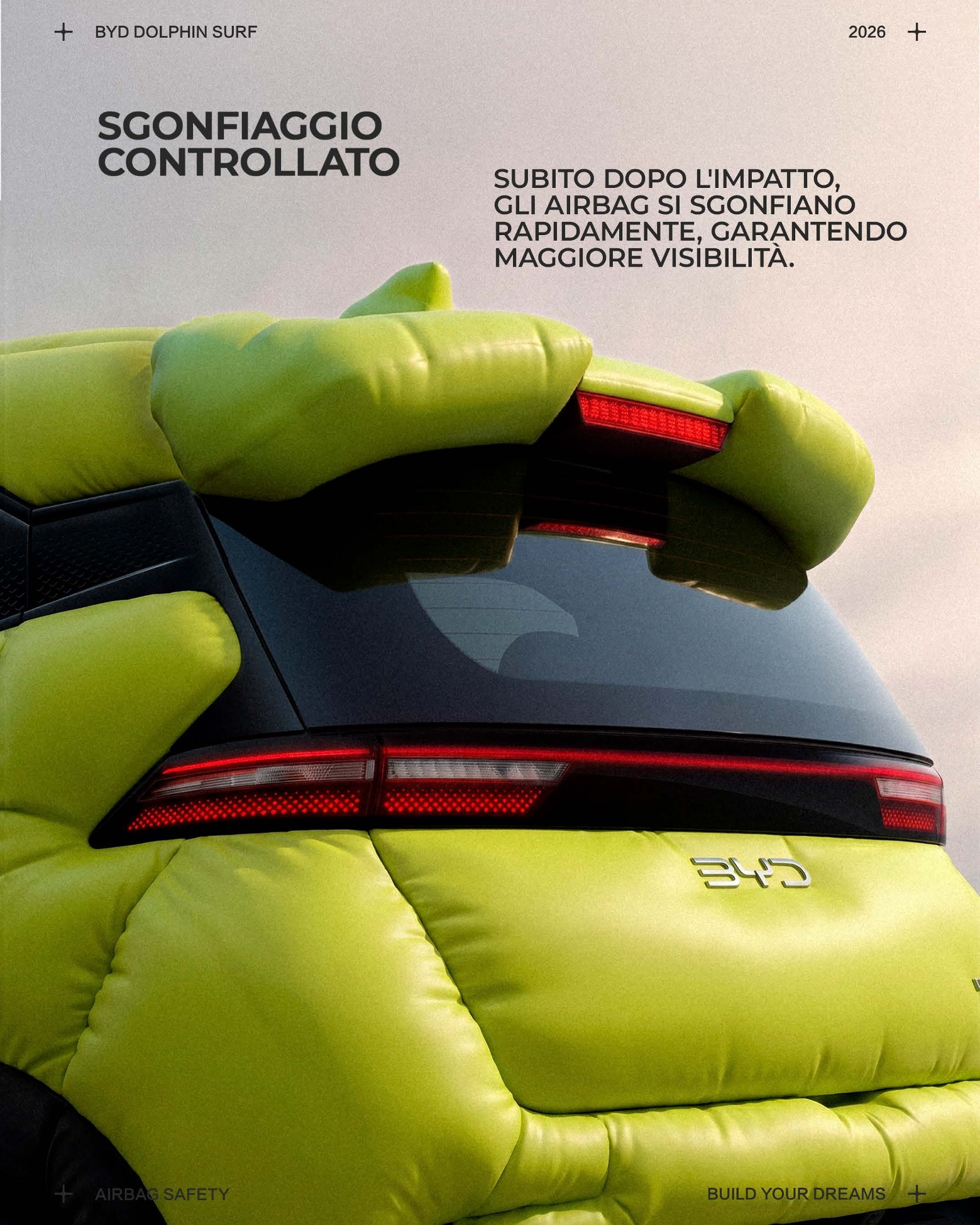 BYD Dolphin Surf, interni e plancia