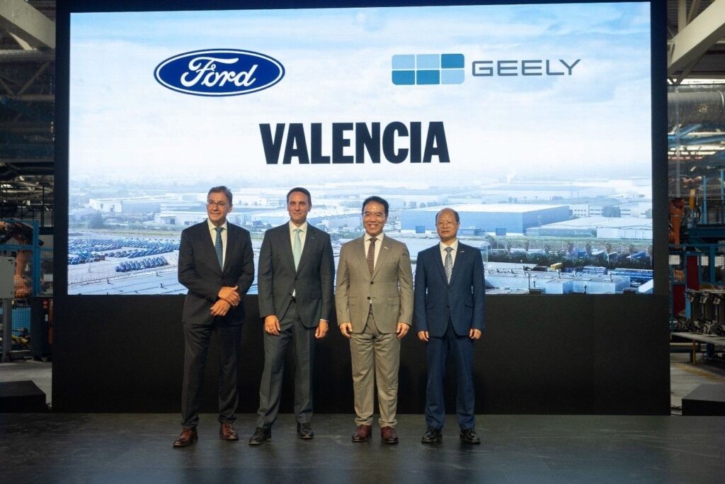 Geely e Ford insieme a Valencia: joint venture per 500.000 auto l’anno in Europa dal 2028