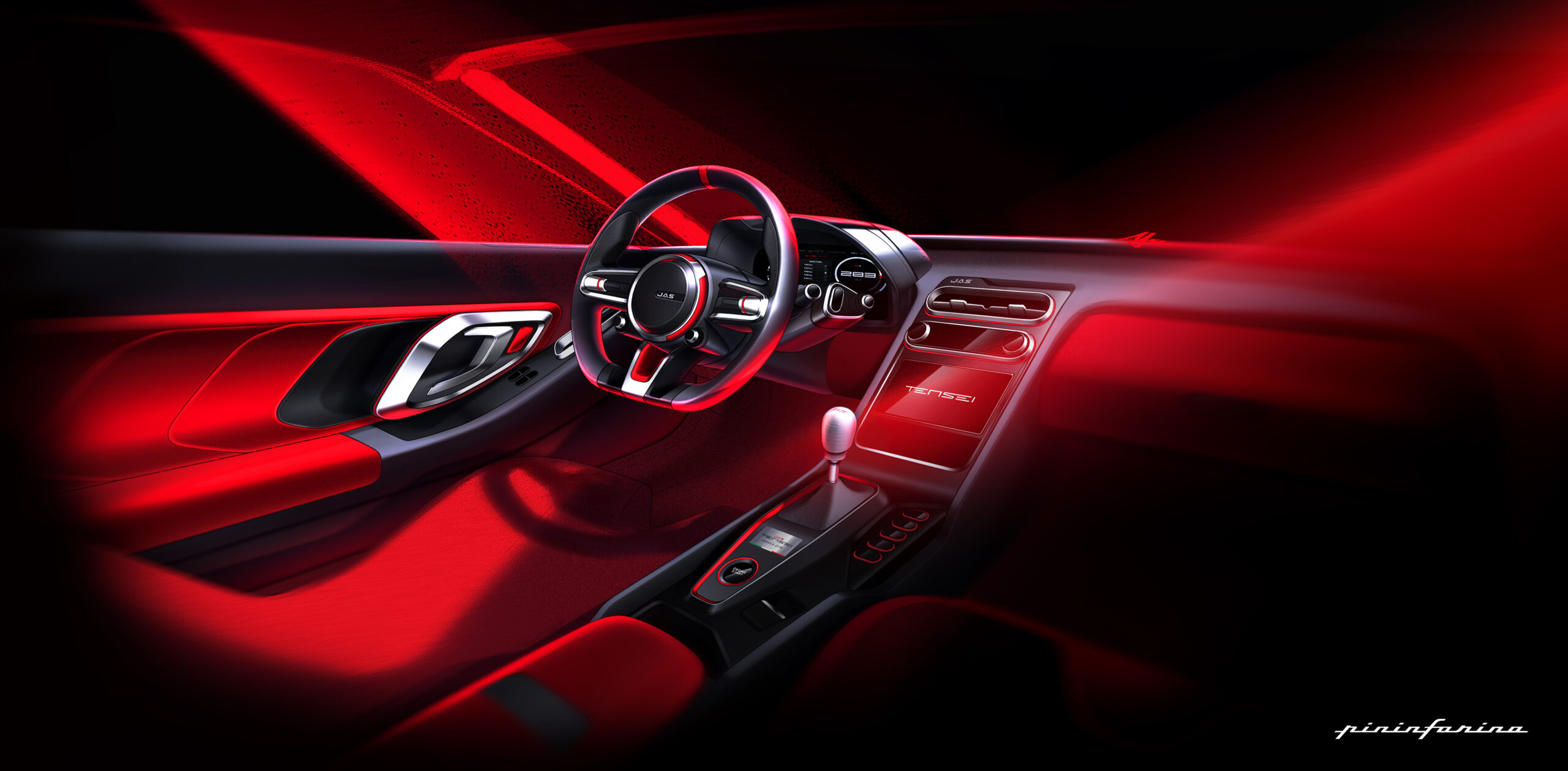 JAS Tensei designed by Pininfarina, interni