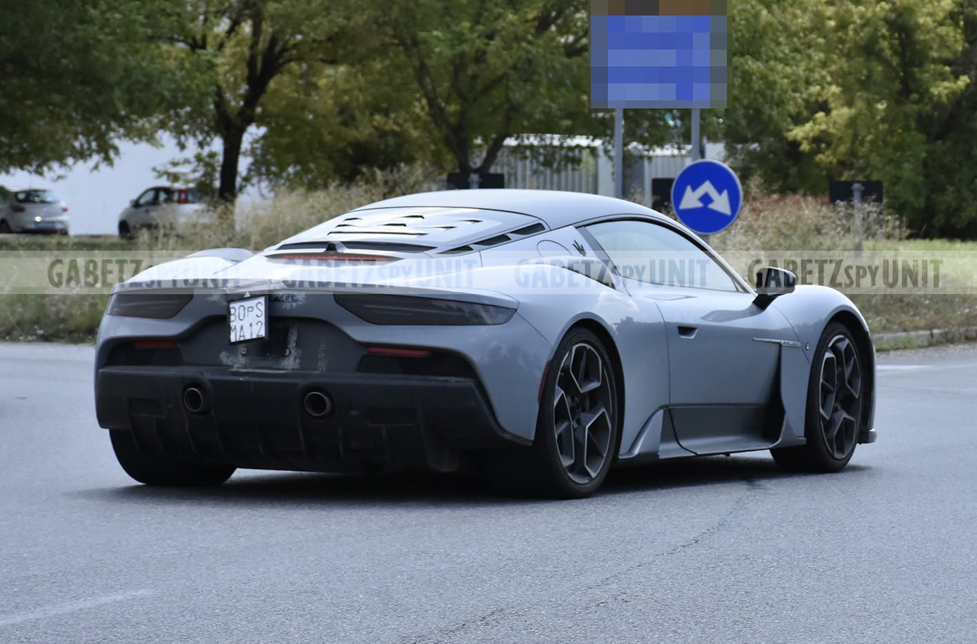 Maserati GT2 Stradale 2027, foto spia posteriore 3/4